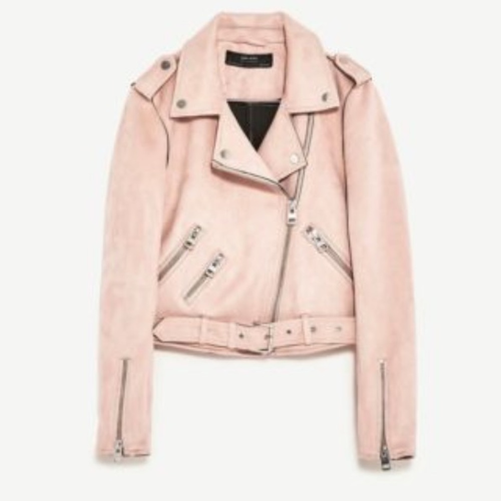 Pink Suede Zara Jacket